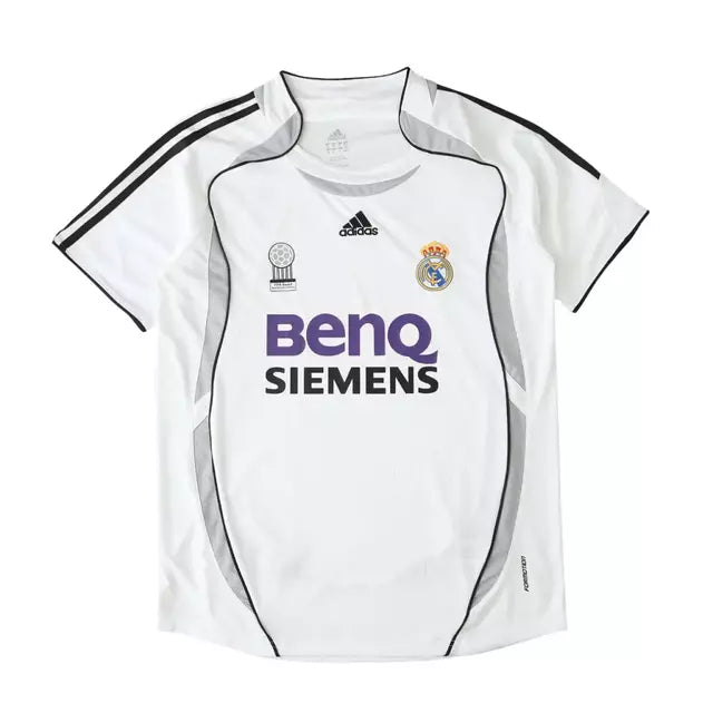 Camisa Retrô Real Madrid II 06/07 Torcedor Adidas Masculina - Branca