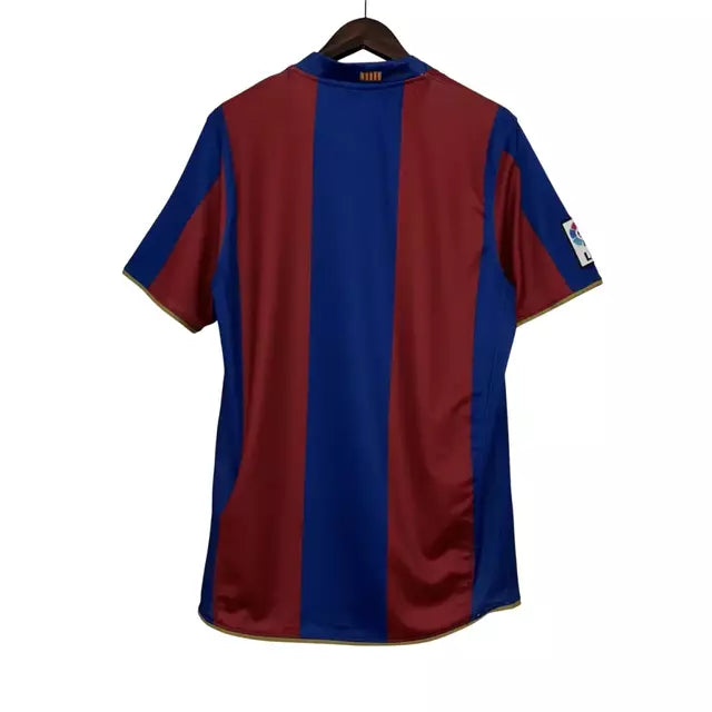 Camisa Retrô Barcelona I 07/08 Torcedor Masculina - Azul Royal e Vermelho