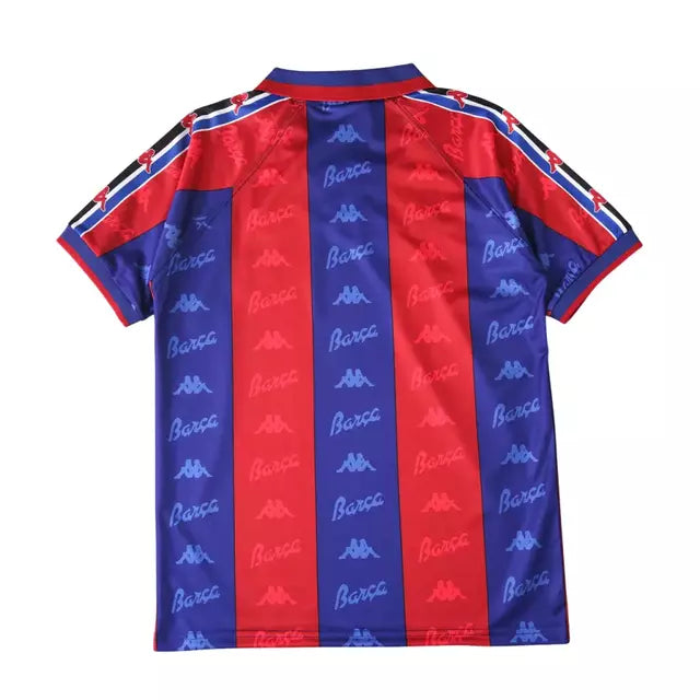 Camisa Retrô Barcelona Titular Home 96/97 Torcedor Kappa Masculina - Azul Royal e Vermelho