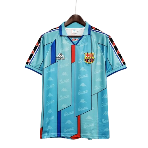 Camisa Retrô Barcelona II 96/97 Torcedor Kappa Masculina - Azul
