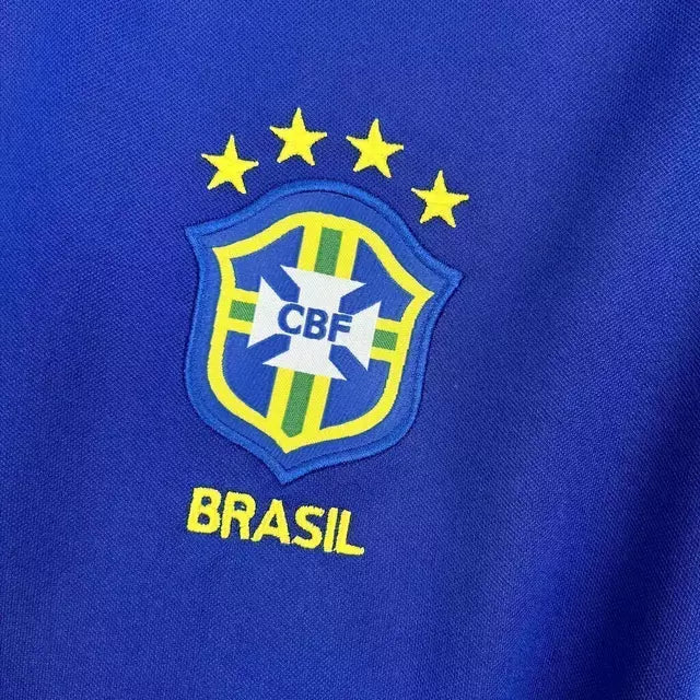 Camisa Brasil II 1998 Retro Nike Masculina - Azul <> (RONALDO 9) <> Personalizada