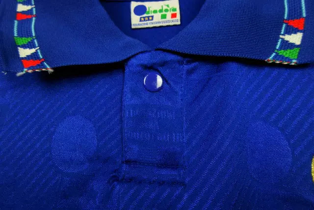 Camisa Retrô seleção Italia Home I 1994 Torcedor Masculina - Azul