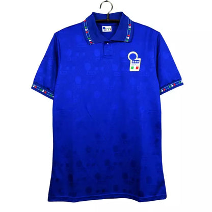 Camisa Retrô seleção Italia Home I 1994 Torcedor Masculina - Azul