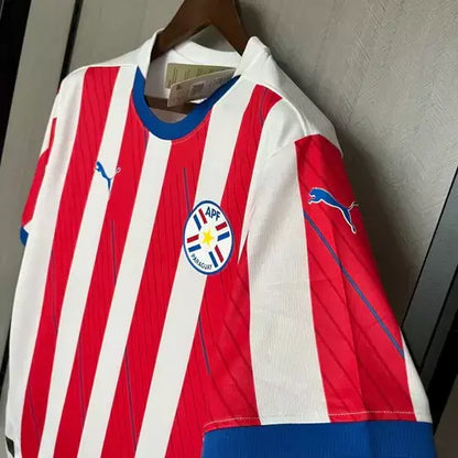 Camisa Seleção do Paraguay I 24/25 Torcedor Puma Masculina - Vermelha e Branca