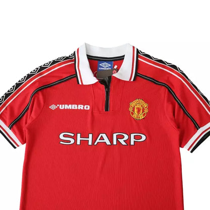Camisa Manchester United Home Retrô 98/99 Torcedor Masculina - Vermelho