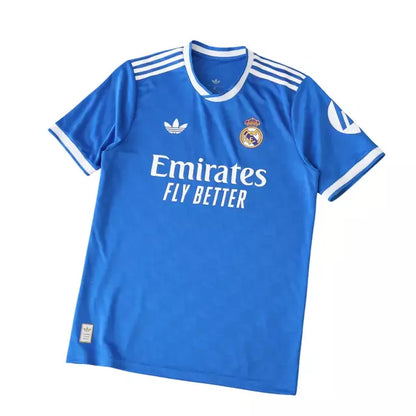 Camisa Real Madrid Terceira III 2025/26 Jogador Adidas Masculina - Azul