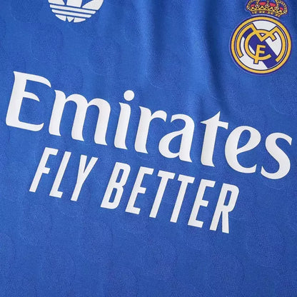 Camisa Real Madrid Terceira III 2025/26 Jogador Adidas Masculina - Azul