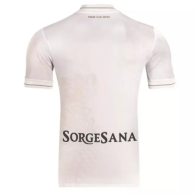 Camisa Napoli II 25/26 - Torcedor Masculina - Branca e Dourada