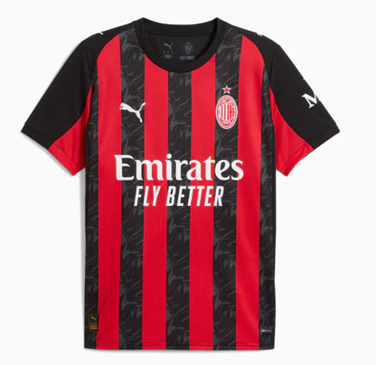 Camisa AC Milan I 25/26 - Torcedor Puma Masculina - Vermelha e preta