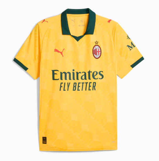 Camisa AC Milan III 25/26 - Torcedor Puma Masculina - Amarela