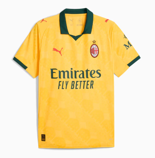 Camisa AC Milan III 25/26 - Torcedor Puma Masculina - Amarela