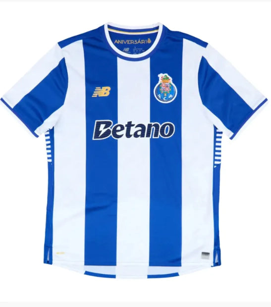 Camisa FC Porto I 25/26 Torcedor New Balance Masculina - Azul e Branca