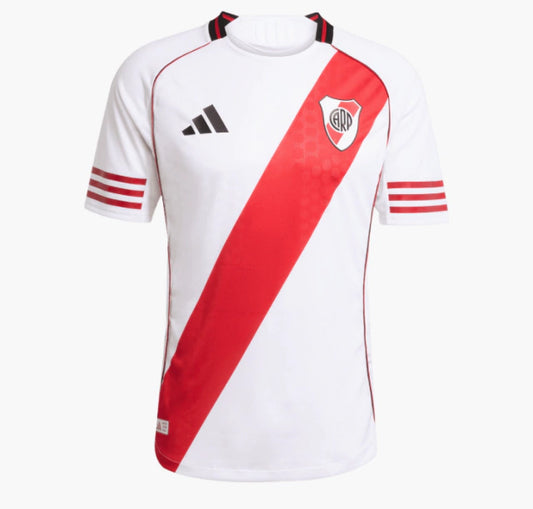 Camisa River Plate I 25/26 - Torcedor Adidas Masculina - Branca e Vermelha