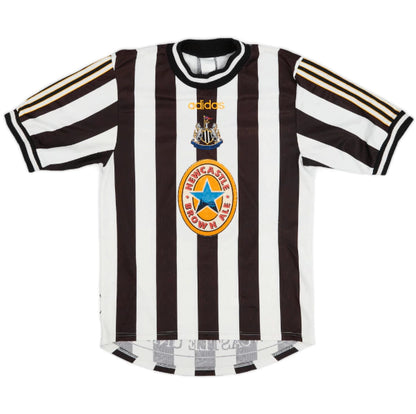 Camisa Newcastle United I Retrô 97/99 Torcedor Nike Masculina - Preto e Branco ( Imagem Ilustrativa )
