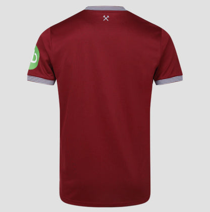 Camisa West Ham I 25/26 Umbro - Torcedor Masculina - Bordo