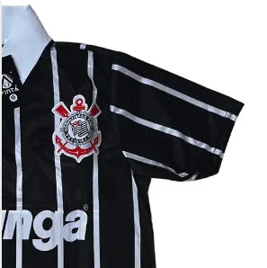 Camisa Corinthians Kalunga Retrô 1990 Masculina - Preta