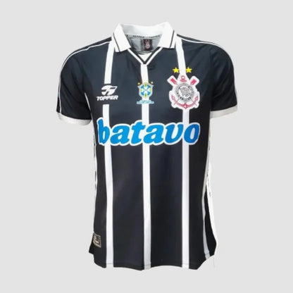 Camisa Corinthians II 1999 Retrô Masculino Preta