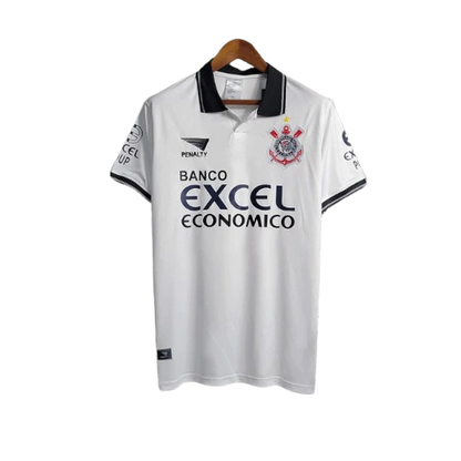 Camisa Corinthians I 1997 Retrô Excel - Masculino Branca