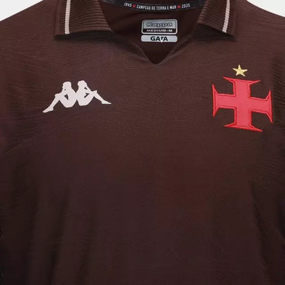 Camisa Vasco da Gama III 25/26 Torcedor Kappa Masculina - Marrom