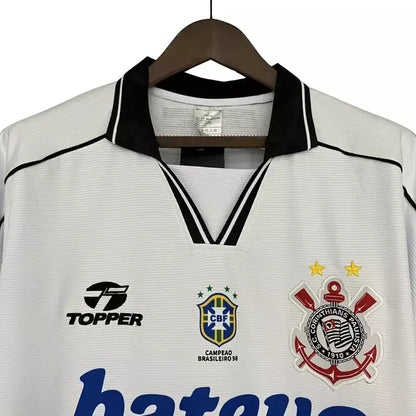 Camisa Corinthians I 1999 Retrô Masculino Branca