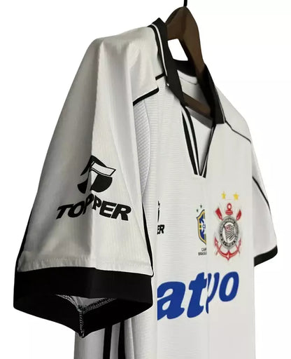 Camisa Corinthians I 1999 Retrô Masculino Branca
