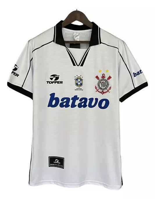 Camisa Corinthians I 1999 Retrô Masculino Branca