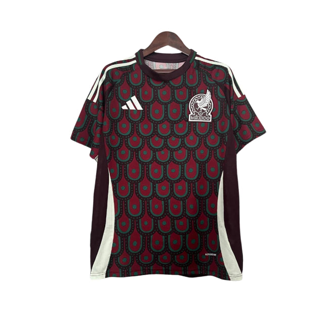 Camisa Seleção do México Home 24/25 Torcedor Adidas Masculina - Grená