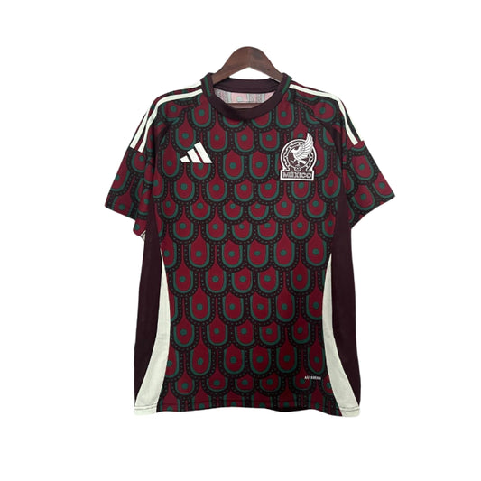 Camisa Seleção do México Home 24/25 Torcedor Adidas Masculina - Grená