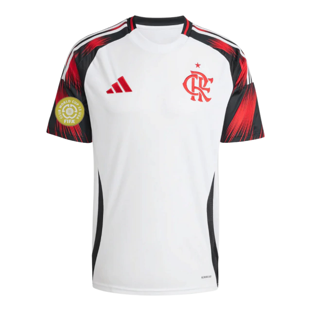 Camisa Flamengo Torcedor II - Temporada 25/26 - Branca - Adidas + Patch Super Mundial