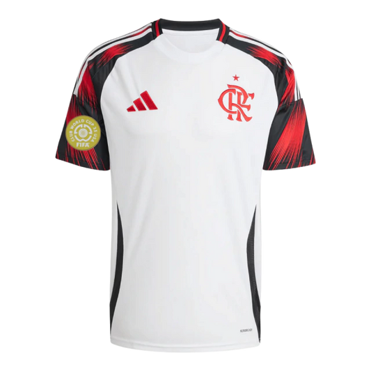 Camisa Flamengo Torcedor II - Temporada 25/26 - Branca - Adidas + Patch Super Mundial
