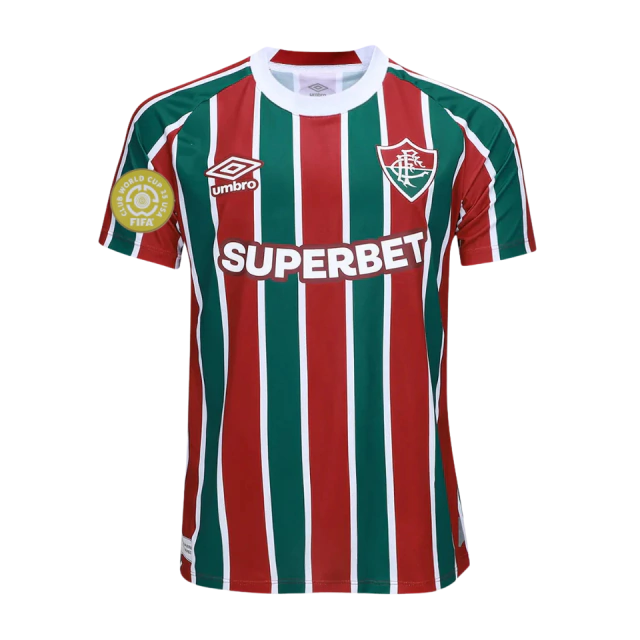 Camisa Fluminense I 25/26 Torcedor Masculina - Tricolor + Patch Super Mundial