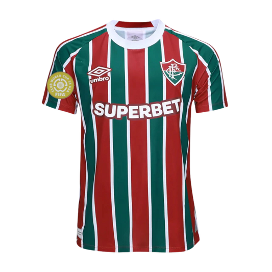 Camisa Fluminense I 25/26 Torcedor Masculina - Tricolor + Patch Super Mundial
