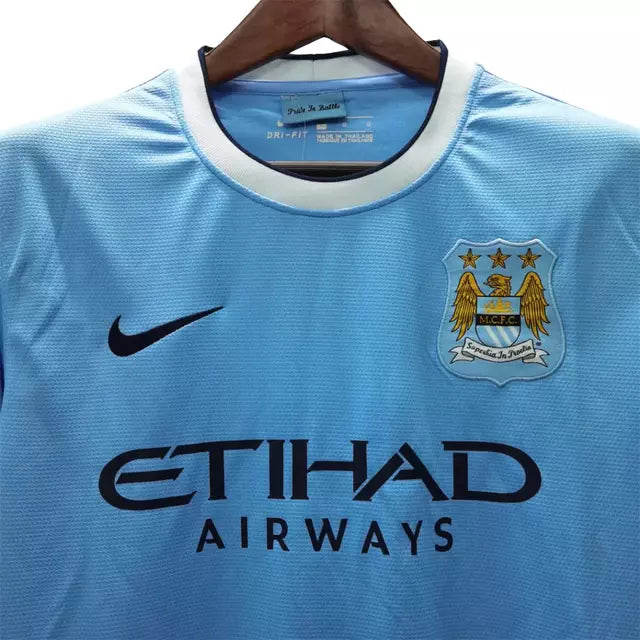 Camisa Manchester City Home 2013/14 Retrô Masculino Nike Azul