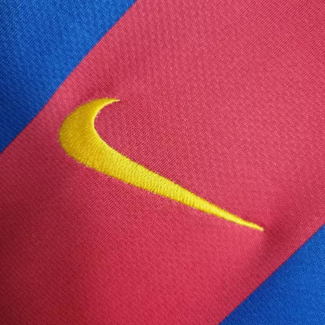 Camisa Barcelona Retrô Home 10/11 Torcedor Nike Masculina - Vermelho e Azul