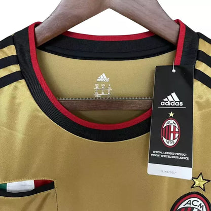Camisa Milan Retrô Titular Dourada 2013/2014 Torcedor Adidas Masculina