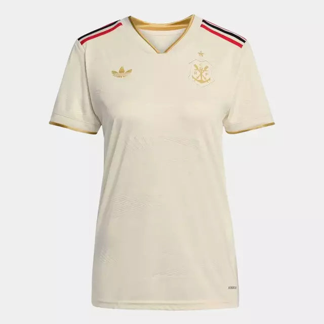 Camisa Flamengo Torcedor III - Feminina 25/26 - Bege