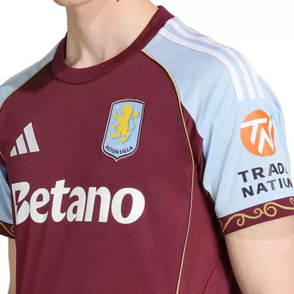 Camisa Aston Villa I 25/26 Adidas- Torcedor Masculina - Bordo