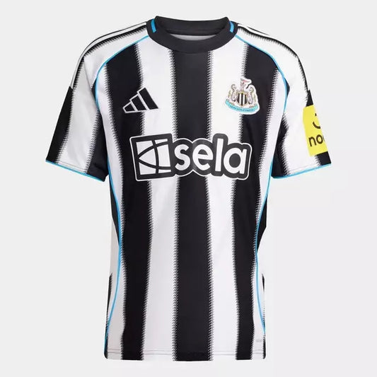Camisa Newcastle I 25/26 - Torcedor Masculina - Branco e Preto