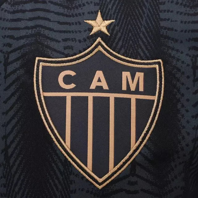 Camisa Atlético Mineiro III 25/26- Torcedor Adidas Masculina - Preta com Dourado