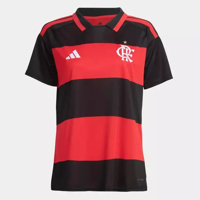 Camisa Flamengo 26/27 Adidas Feminina RUBRO NEGRA