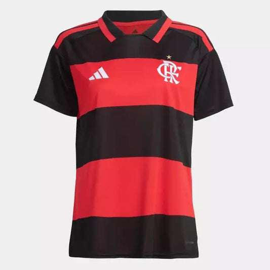 Camisa Flamengo 26/27 Adidas Feminina RUBRO NEGRA