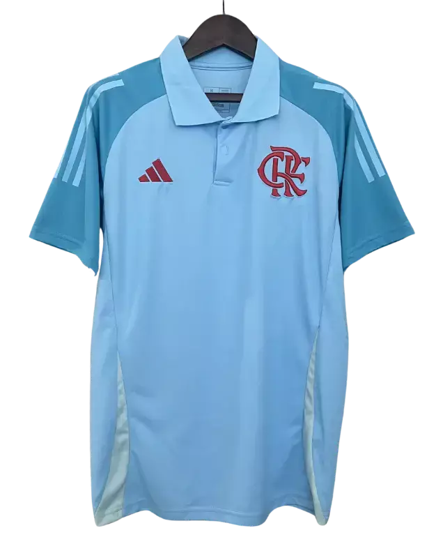 Camisa Polo Flamengo Treino 25/26 - Azul Clara