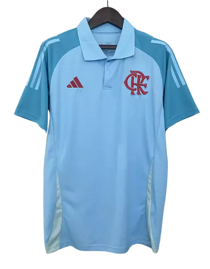 Camisa Polo Flamengo Treino 25/26 - Azul Clara