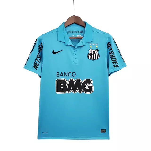 Camisa Santos III 2012/2013 Retrô Masculino Nike Azul <> (NEYMAR JR 11) <> Personalizada