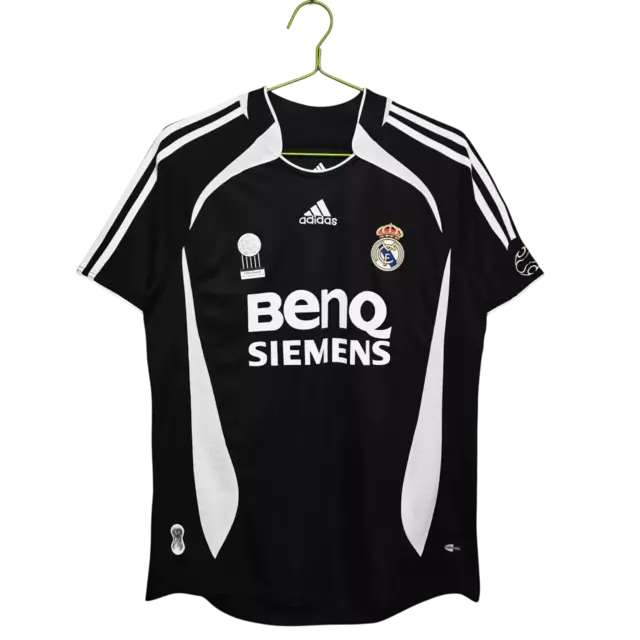 Camisa Retrô Real Madrid II 06/07 Torcedor Adidas Masculina - Preto