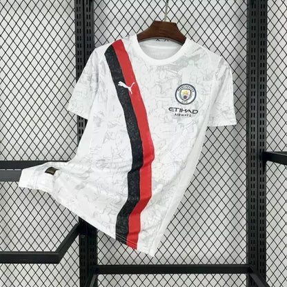 Camisa Manchester City 25/26 Torcedor - Masculina - Branca