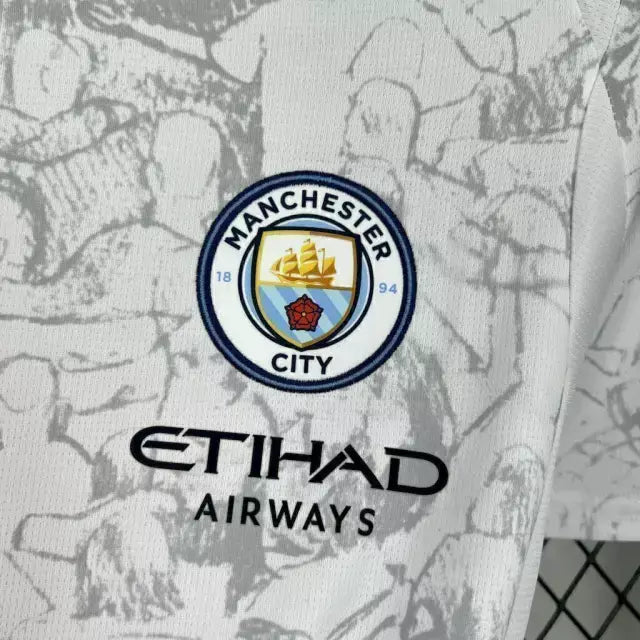 Camisa Manchester City 25/26 Torcedor - Masculina - Branca