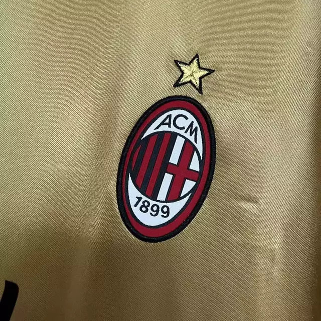 Camisa Milan Retrô Titular Dourada 2013/2014 Torcedor Adidas Masculina