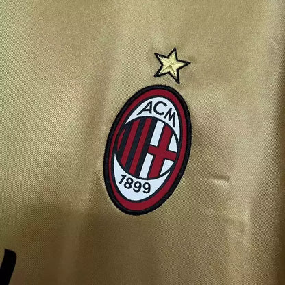 Camisa Milan Retrô Titular Dourada 2013/2014 Torcedor Adidas Masculina