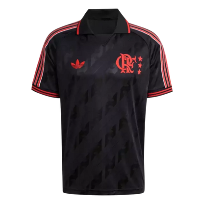 Camisa Flamengo Lifestyler 2025/26 - Torcedor Adidas Masculina - Preto
